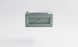 Тумба с раковиной Astra-Form Классик 4631177715488 80 см зелёный матовый